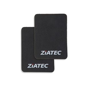 Ziatec Griffpolster 3 mm (2er Set), rutschfestes Griffpads, Fitness – Pad, Grip – Pads für Krafttraining Bodybuilding Muskelaufbau, Farbe:schwarz, Größe:Universalgröße