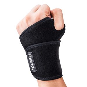 [Handgelenkbandage] FREETOO Handgelenkstütze verstellbare Handbandage Handgelenkschoner zur wirkungsvollen Unterstützung und Entlastung Wrist Wraps für Alltag Fitness und Kraftsport beide Hände gültig