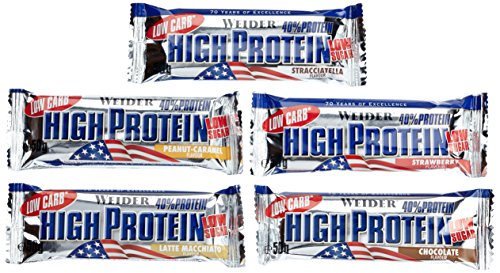 Weider Low Carb High Protein Bar, Mix-Box, 1er Pack (24 x 50g)