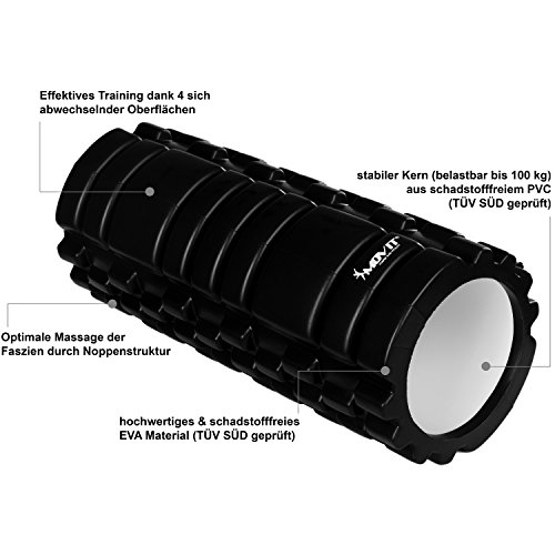 MOVIT® Massagerolle »FASCIA«, schadstofffrei, Faszienrolle TÜV SÜD