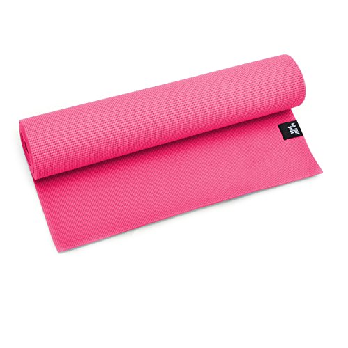 Mobiclinic Yogamatte 6mm TPE - Rutschfeste Fitnessmatte Mit Trageriemen | Rosa