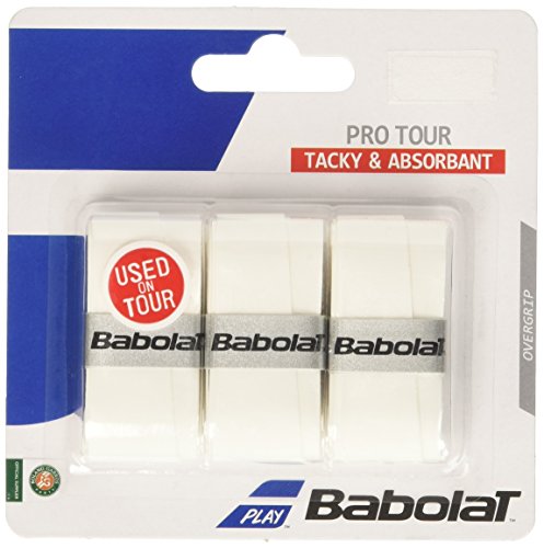 Babolat Pro Tour 3er Overgrip, Weiß, One Size