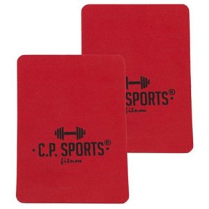Griffpolster 3mm – 10x14cm ROT / Ideal für Bodybuilding & Kraftsport / CP Sports Griffpads, Powerpad, Fitness-Pads