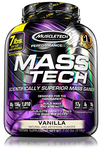 Muscletech Mass-Tech – Vanilla, 1er Pack (1 x 3.2 kg)