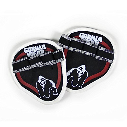 Gorilla Wear Palm Grip Pads – schwarz/rot – Bodybuilding und Fitness Accessorire