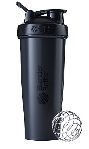 BlenderBottle Classic Loop Shaker/Eiweiß Shaker/Diät Shaker/Protein Shaker mit BlenderBall 940ml – Schwarz