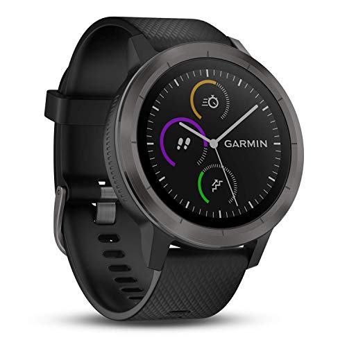 Garmin vívoactive 3 GPS-Fitness-Smartwatch – vorinstallierte Sport-Apps, kontaktloses Bezahlen mit Garmin Pay, Gunmetal