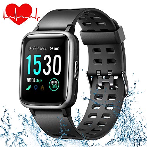 ONSON Fitness Armband Wasserdicht IP68 Fitness Tracker Fitness Uhr für Damen Herren Kinder, Sportuhr mit Schrittzähler,Pulsuhr,1.3-Zoll Smart Watch Sportuhren für iOS Android Handy