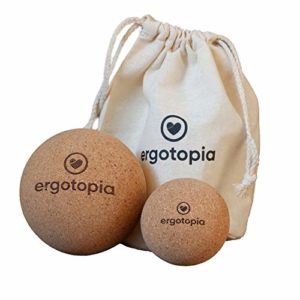 Ergotopia Faszienball aus antibakteriellem & langlebigem Kork, umweltfreundlicher Massageball zur gezielten Selbstmassage von Triggerpunkten & Verspannungen