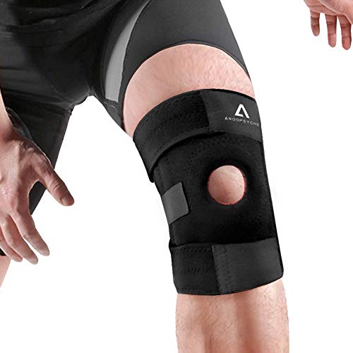 Anoopsyche Kniebandage Atmungsaktiver Knieschoner Entworfen von Deutschen Designer, Sportkniebandage für Fußball, Joggen oder Fitness und weiteren Gelenkbeschwerden, Sportbandagefür Damen und Herren