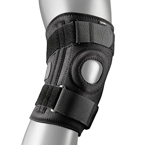 Kintex Unisex – Erwachsene, Schwarz Kniebandage PRO (Uni), Knie, Stabilisierung, Stütze, Neopren, Patella