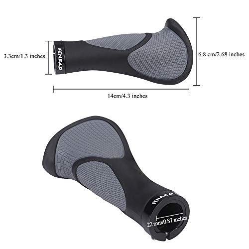 HNOOM Fahrradgriffe Ergonomisch - MTB Lenkergriffe Rutschfest 130mm
