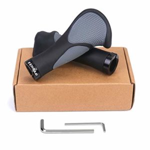Fahrradgriffe ergonomisch,Lenkergriffe für MTB, Trekkingrad, E-Bike, Cityrad Rennrad und Faltrad mit Zwei Seiten Lock-On Design aus rutschfestem Gummi (22 mm Fahrrad Griffe Edition 2019)