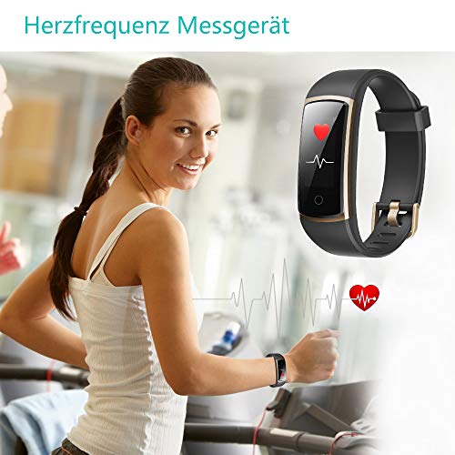 YAMAY Fitness Armband mit Blutdruckmessung,Smartwatch Fitness Tracker