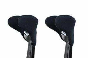KMINA – Neoprenhülle für Krücken (x2 stück), Gepolsterte Unterarmstützungsabdeckung, Mehr Komfort, verhindert Scheuerstellen