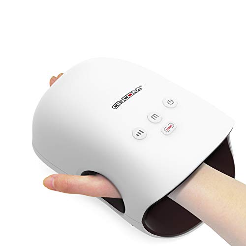 CINCOM Wiederaufladbares Handmassagegerät mit Wärme für Frauen, schnurloses elektrisches Massagegerät für Hände, Luftkompression, Handgelenk, Schmerzlinderung & Finger-Taubheit